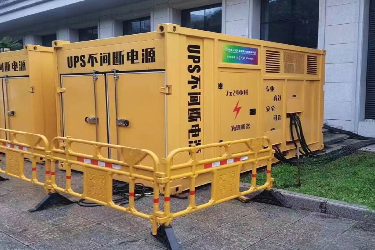 和顺发电机租赁施工现场