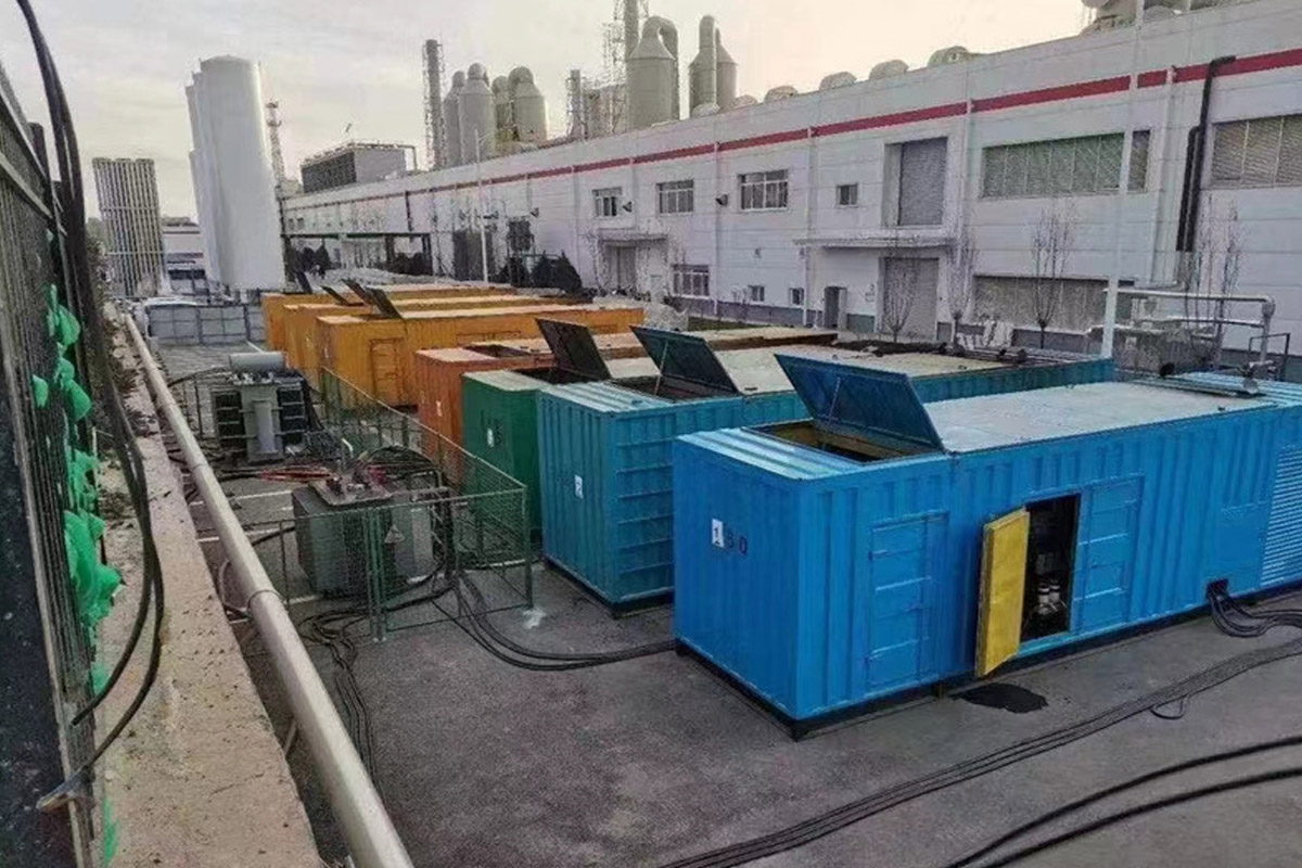 和顺发电机租赁施工现场